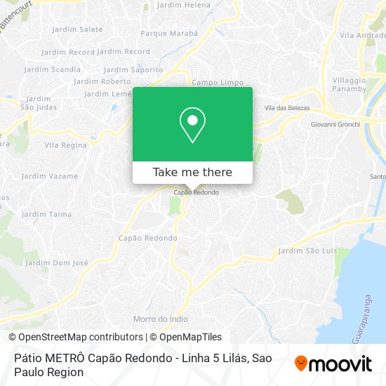 Pátio METRÔ Capão Redondo - Linha 5 Lilás map