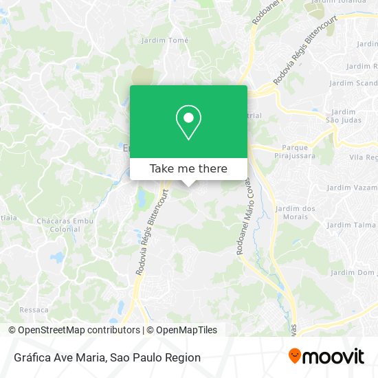 Gráfica Ave Maria map