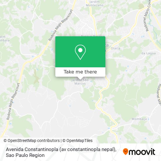 Mapa Avenida Constantinopla (av constantinopla nepal)