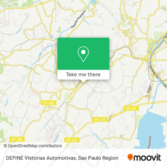DEFINE Vistorias Automotivas map