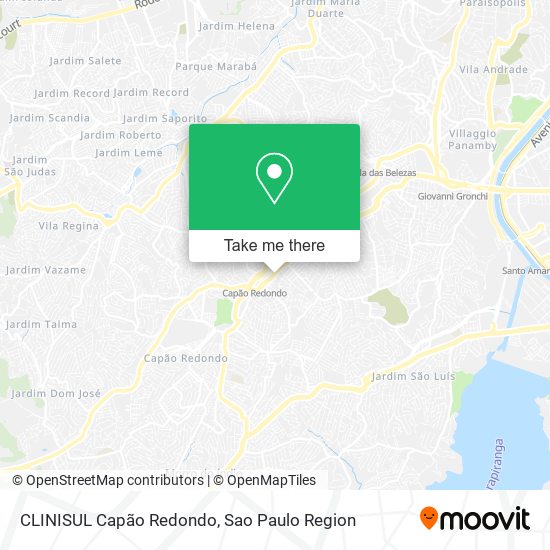 CLINISUL Capão Redondo map