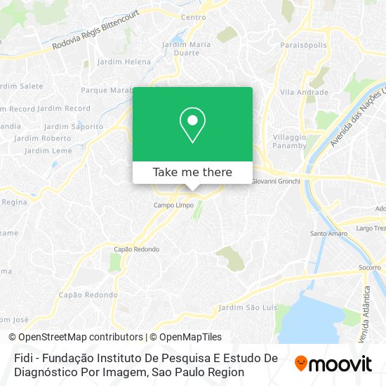 Mapa Fidi - Fundação Instituto De Pesquisa E Estudo De Diagnóstico Por Imagem