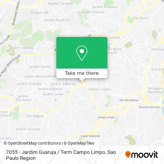 Mapa 7055 - Jardim Guaruja / Term Campo Limpo