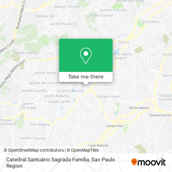 Mapa Catedral Santuário Sagrada Família