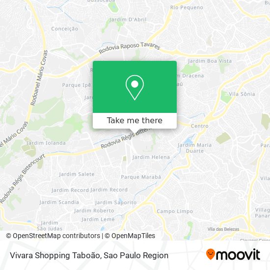Vivara Shopping Taboão map