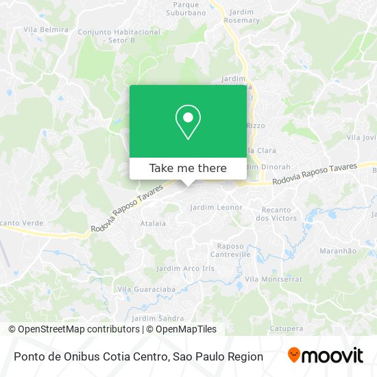 Ponto de Onibus Cotia Centro map