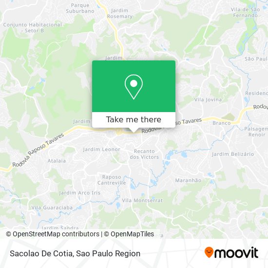 Sacolao De Cotia map