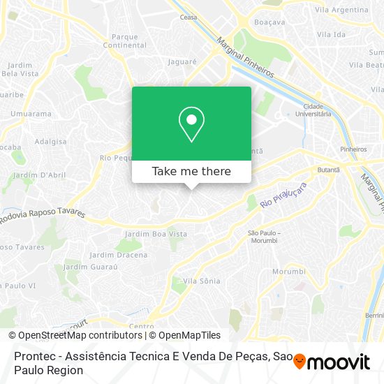 Prontec - Assistência Tecnica E Venda De Peças map