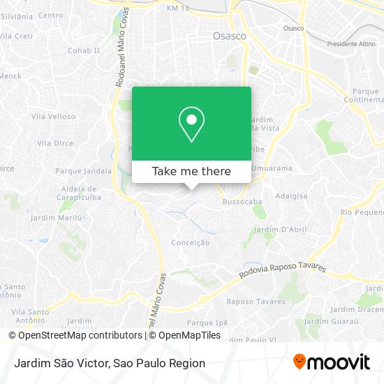 Mapa Jardim São Victor