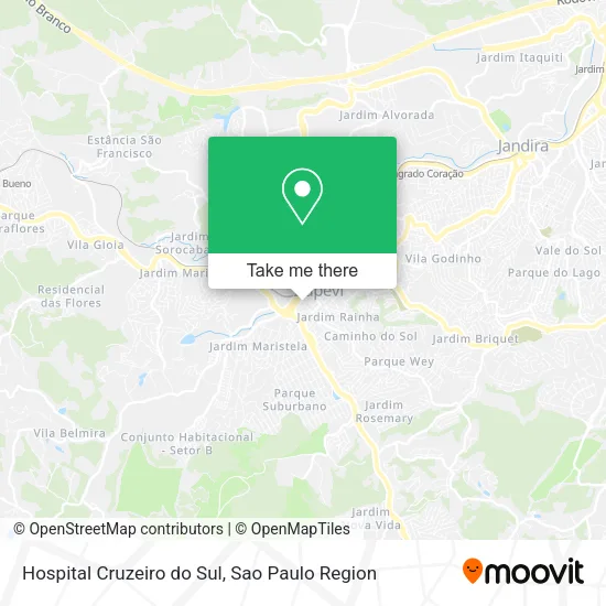Hospital Cruzeiro do Sul map