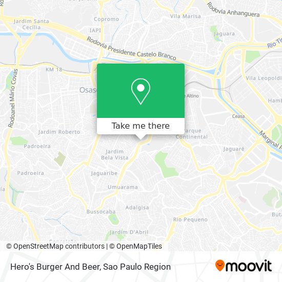 Hero's Burger And Beer map