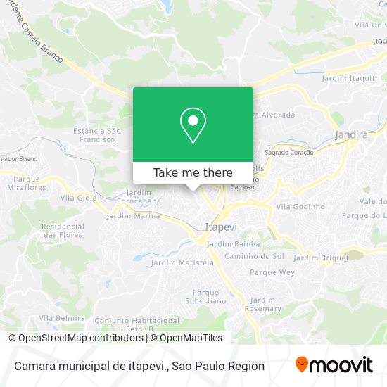 Camara municipal de itapevi. map