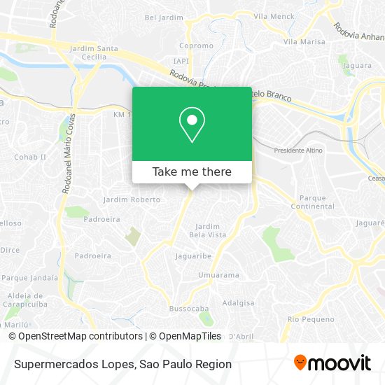 Mapa Supermercados Lopes