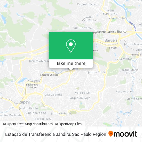 Estação de Transferência Jandira map