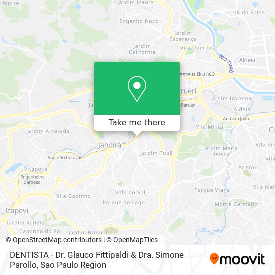 DENTISTA - Dr. Glauco Fittipaldi & Dra. Simone Parollo map