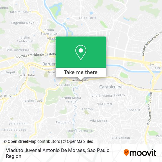 Viaduto Juvenal Antonio De Moraes map