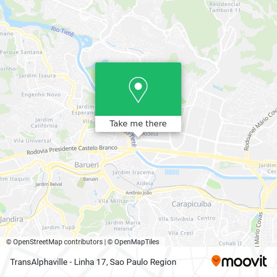 TransAlphaville - Linha 17 map