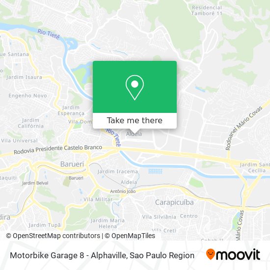 Mapa Motorbike Garage 8 - Alphaville