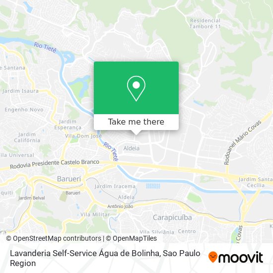Lavanderia Self-Service Água de Bolinha map