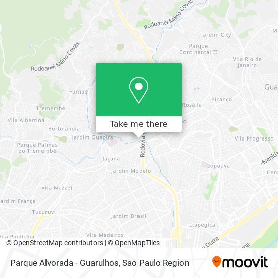 Mapa Parque Alvorada - Guarulhos