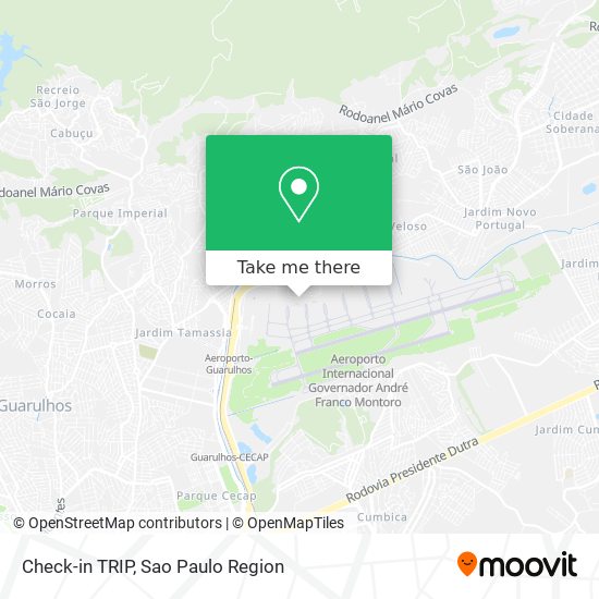 Check-in TRIP map
