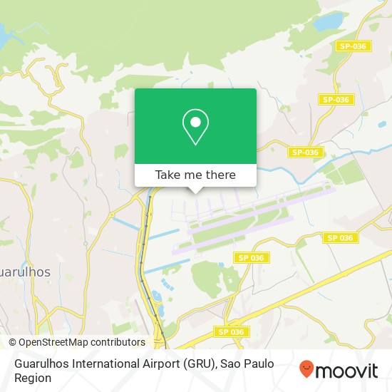 Mapa Guarulhos International Airport (GRU)