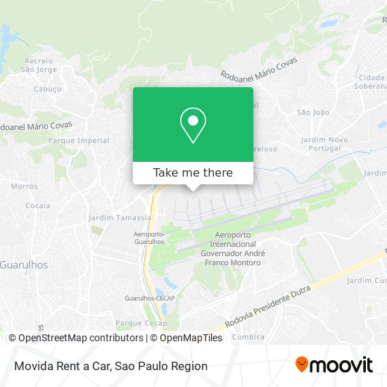 Mapa Movida Rent a Car