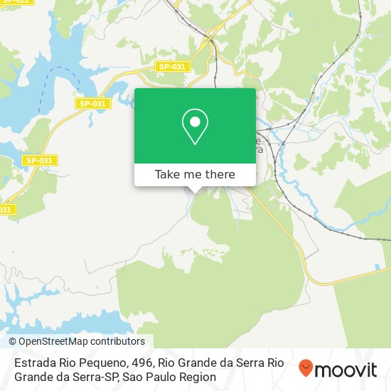 Mapa Estrada Rio Pequeno, 496, Rio Grande da Serra Rio Grande da Serra-SP