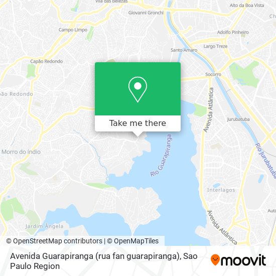 Avenida Guarapiranga (rua fan guarapiranga) map