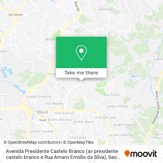 Avenida Presidente Castelo Branco (av presidente castelo branco e Rua Amaro Emídio da Silva) map