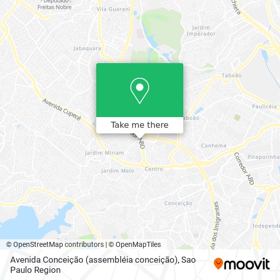 Avenida Conceição (assembléia conceição) map