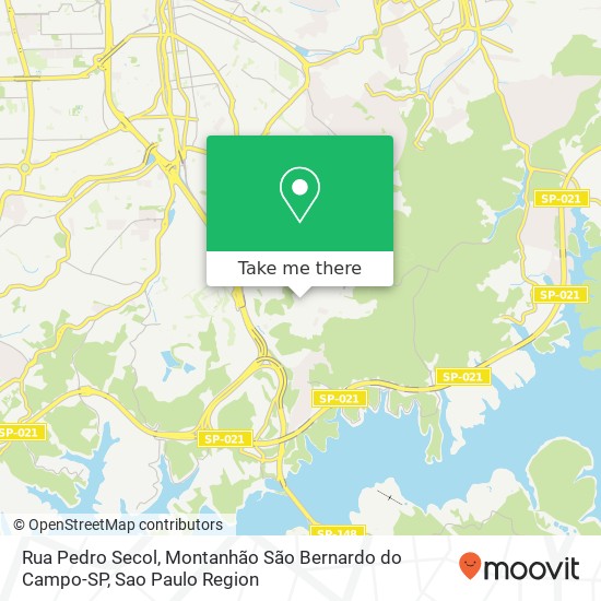 Rua Pedro Secol, Montanhão São Bernardo do Campo-SP map