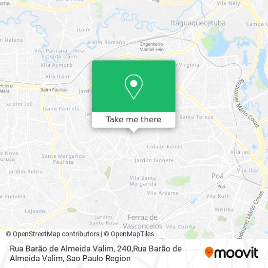 Rua Barão de Almeida Valim, 240,Rua Barão de Almeida Valim map