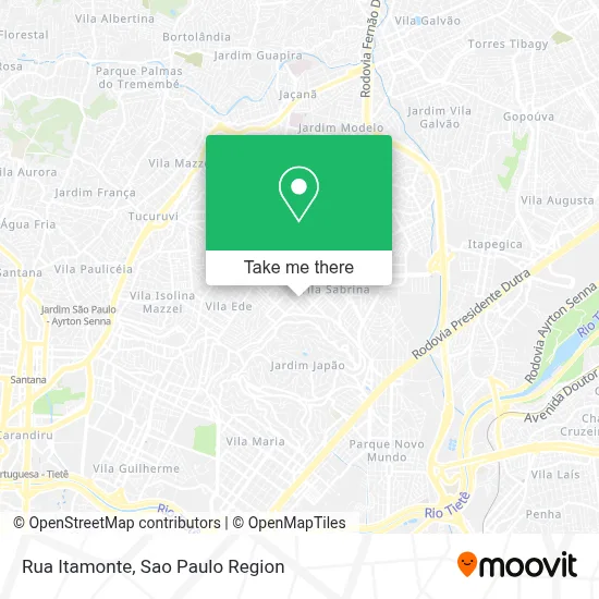 Rua Itamonte map