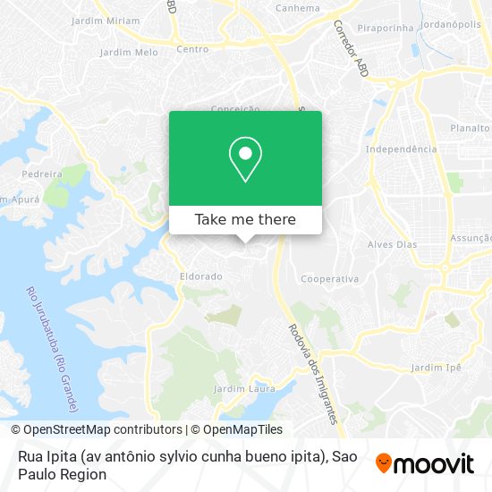 Mapa Rua Ipita (av antônio sylvio cunha bueno ipita)