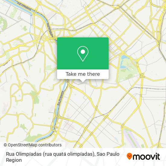 Mapa Rua Olimpíadas (rua quatá olimpíadas)