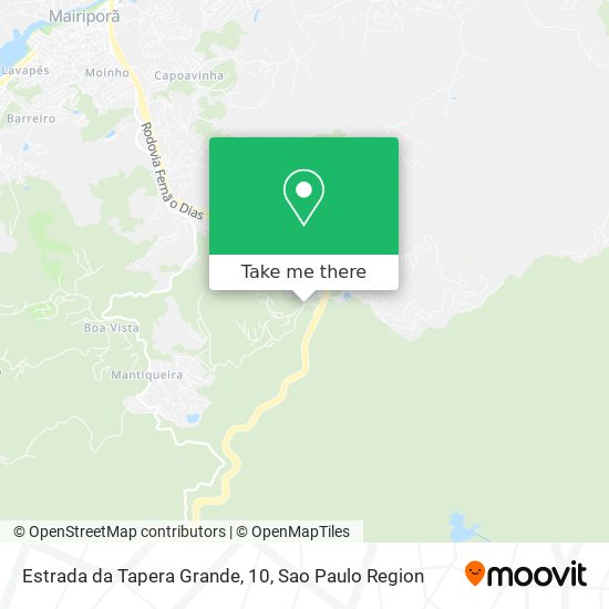 Mapa Estrada da Tapera Grande, 10