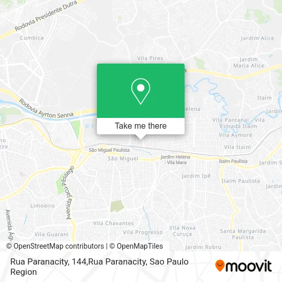 Rua Paranacity, 144,Rua Paranacity map
