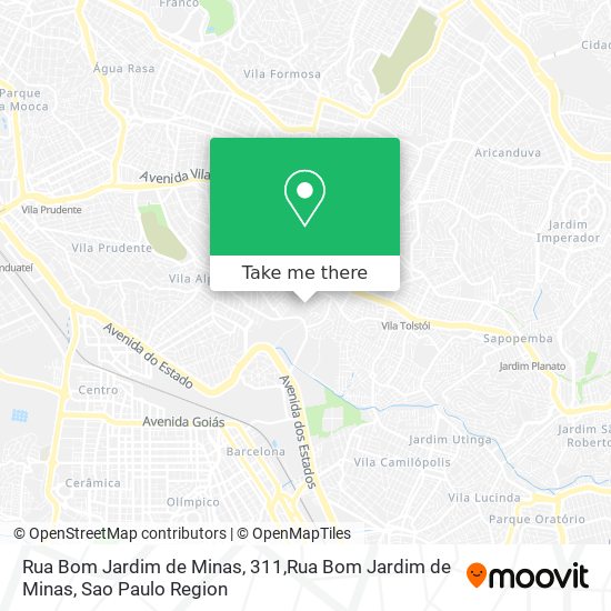 Mapa Rua Bom Jardim de Minas, 311,Rua Bom Jardim de Minas
