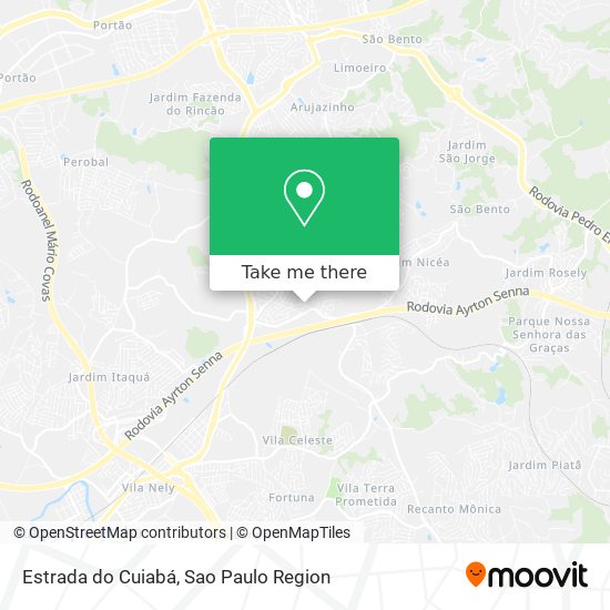 Estrada do Cuiabá map