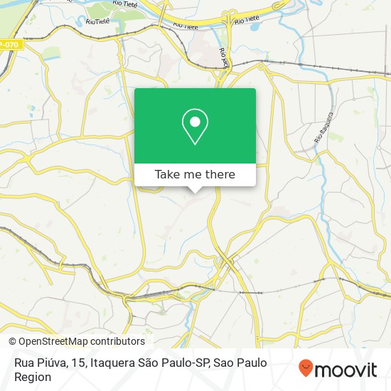 Mapa Rua Piúva, 15, Itaquera São Paulo-SP