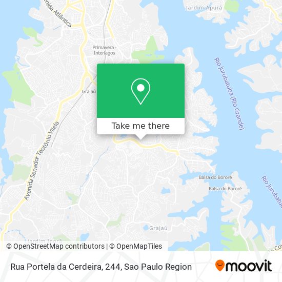 Mapa Rua Portela da Cerdeira, 244