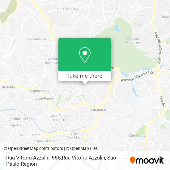 Mapa Rua Vitorio Azzalin, 555,Rua Vitorio Azzalin