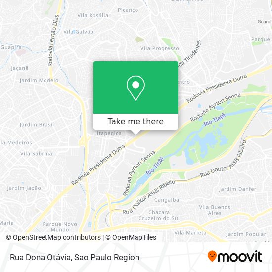 Rua Dona Otávia map