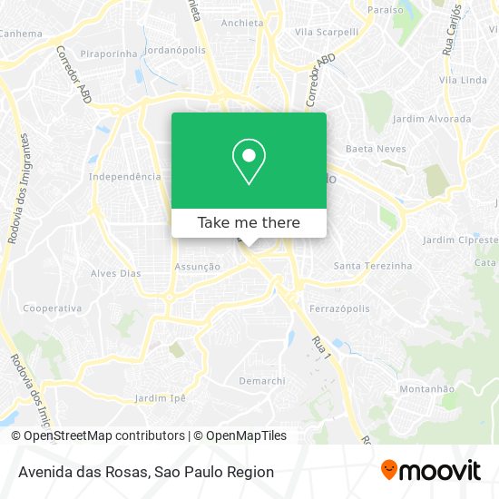 Avenida das Rosas map