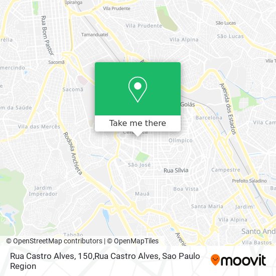 Rua Castro Alves, 150,Rua Castro Alves map