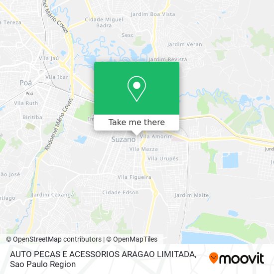 AUTO PECAS E ACESSORIOS ARAGAO LIMITADA map