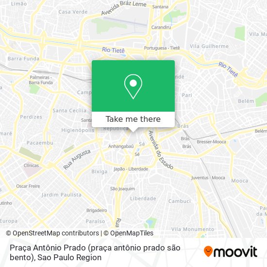 Praça Antônio Prado (praça antônio prado são bento) map