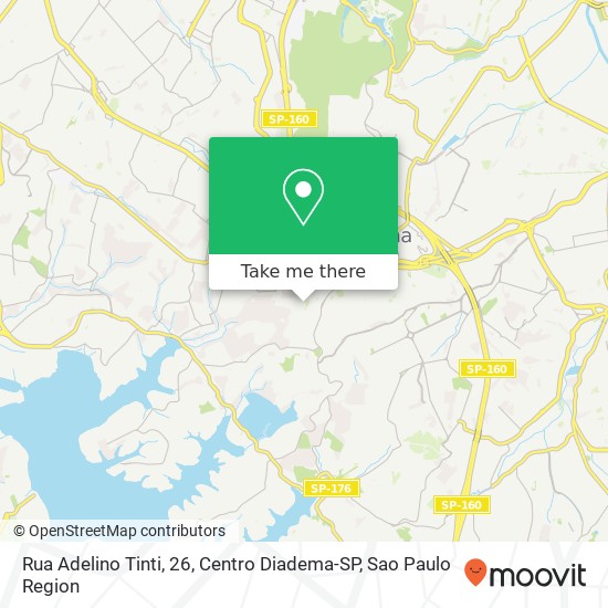 Rua Adelino Tinti, 26, Centro Diadema-SP map