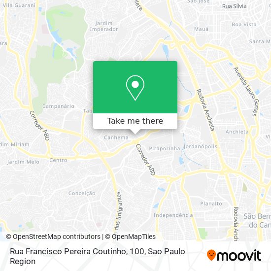 Rua Francisco Pereira Coutinho, 100 map